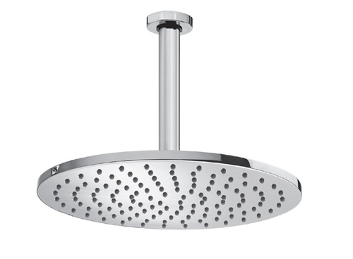 Immagine di Bossini COSMO soffione Ø 28 cm, in ottone, con braccio doccia verticale 30 cm, finitura cromo H30596G00030009