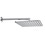 Immagine di Bossini COSMO soffione quadrato 23 cm, in ottone, con braccio doccia orizzontale, finitura nero opaco H70597I00073009