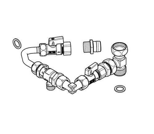 Immagine di Hermann Saunier Duval kit riempimento con disconnettore GeniaSet Tek R32 0010038389