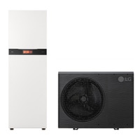 Immagine di LG THERMA V Standard R290 sistema idronico composto da pompa di calore monofase 7 kW e unità interna COMBI UNIT con accumulo 200 litri, 2 circuiti HM071HFD.UA41+HN20XAHB.NK1