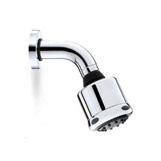 Immagine di Bossini Soffione Fresh Ø 10 cm con braccio doccia 12 cm, finitura cromo H41020A00030004