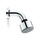 Bossini Soffione Cylindrico/1 Ø 7,5 cm, con braccio doccia 12 cm x Ø 3,8 cm, finitura cromo H41352A00030004