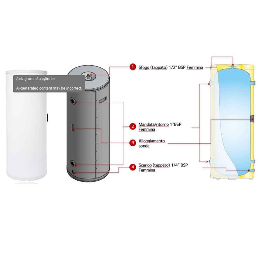 Immagine di LG Serbatoio inerziale inox 60 litri SB006SAAN0.EPWXLEU