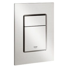 Immagine di Grohe SKATE COSMOPOLITAN S placca di comando per risciacquo a due quantità, finitura cromo satinato 37535DC0