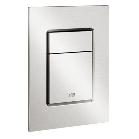 Immagine di Grohe SKATE COSMOPOLITAN S placca di comando per risciacquo a due quantità, finitura cromo satinato 37535DC0