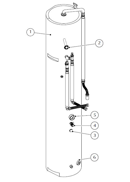 Immagine di LG Armadio di contenimento, predisposto per per ospitare unità interna murale Hydro Unit + accumulo ACS + kit di distribuzione HT175-CAB+TNK+KIT+RES.AEU