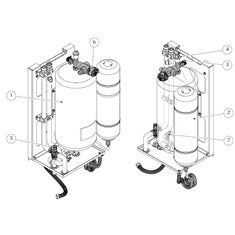 Immagine di LG Kit idraulico di distribuzione fornito preassemblato su schienale in lamiera zincata HT175-KIT.AEU