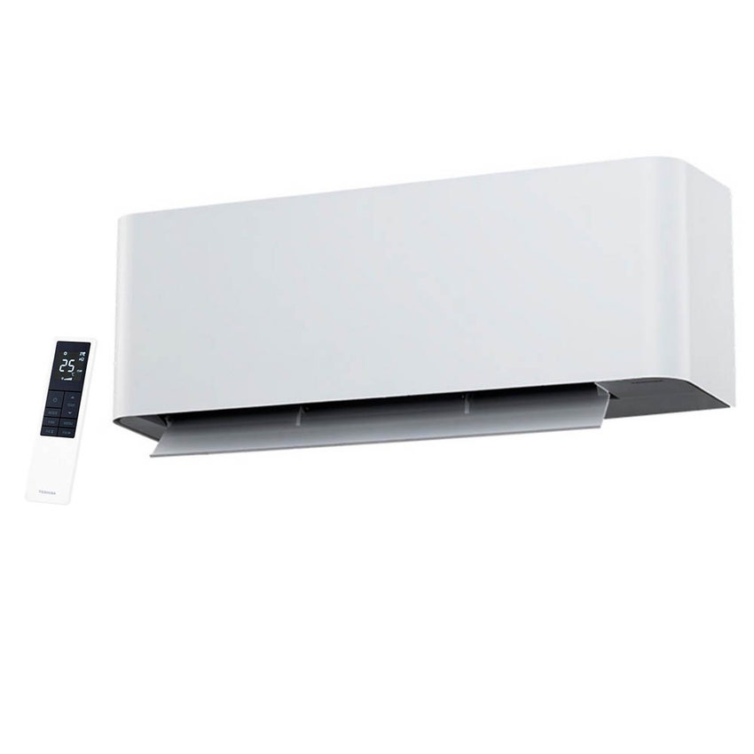 Immagine di Toshiba CURVE WHITE climatizzatore a parete monosplit inverter A+++/A+++, Wi-Fi | unità esterna 2.5 kW e unità interna 10000 BTU RAS-10P2AVSG-E+RAS-B10P2KVSG-E