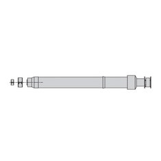 collettore coassiale scarico fumi verticale 60/100 standard
