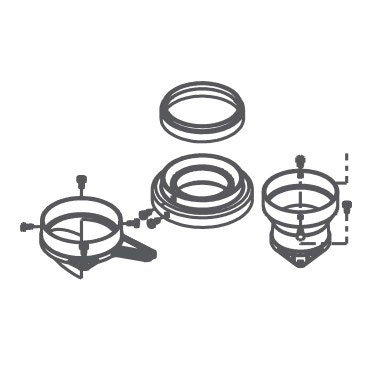 kit scarico fumi sdoppiato 80/80 per caldaia ciao s