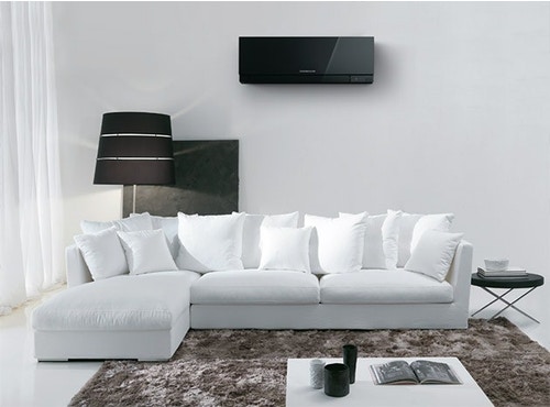 Immagine di Mitsubishi MSZ-EF Climatizzatore quadri split inverter Nero | unità esterna 7,2 kW unità interne 7000+7000+7000+12000 BTU MXZ-4E72VA+3xEF22VE3B+EF35VE3B