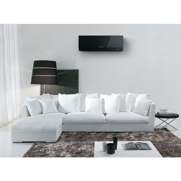 Immagine di Mitsubishi MSZ-EF Climatizzatore quadri split inverter Nero | unità esterna 7,2 kW unità interne 9000+9000+9000+15000 BTU MXZ-4E72VA+3MSZ-EF25VE3B+MSZ-EF42VE3B 