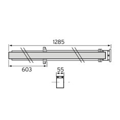 Immagine di Vaillant Kit scarico fumi verticale coassiale 60/100 passante fuori tetto 303800