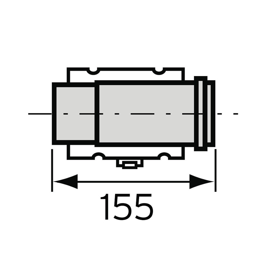 Immagine di Vaillant Separatore di smontaggio coassiale 60/100 mm per ecoBLOCK pro, plus ed exclusiv 303915