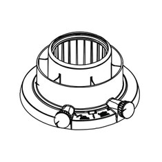 Immagine di Vaillant Adattatore scarico fumi coassiale 80/125 per ecoBLOCK pro e plus 0020147469