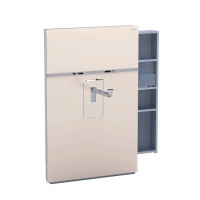 Immagine di Geberit Monolith per lavabo sospeso con rubinetto a pianale, carrello a destra, colore vetro sabbia 131.049.TG.1
