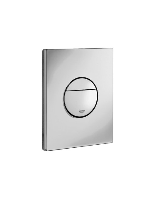 Immagine di Grohe NOVA COSMOPOLITAN piastra di azionamento per WC, per cassette di sciacquo da incasso Dual Flush e Start&Stop, finitura cromo satinato 38765P00