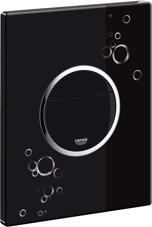 Immagine di Grohe Nova Cosmopolitan Piastra Di Azionamento Wc Nero lucido Serigrafato 38847KI0