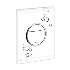 Immagine di Grohe Nova Cosmopolitan Piastra Di Azionamento Wc Bianco lucido Serigrafato 38847LI0