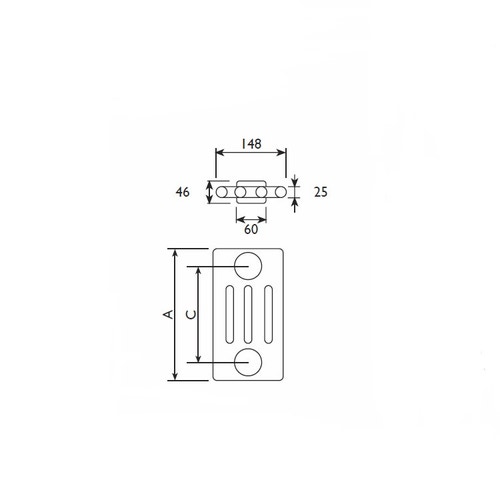 Immagine di Deltacalor New line radiatore 4 colonne Signal black h. 670 x L. 148 mm NW4067..S9004