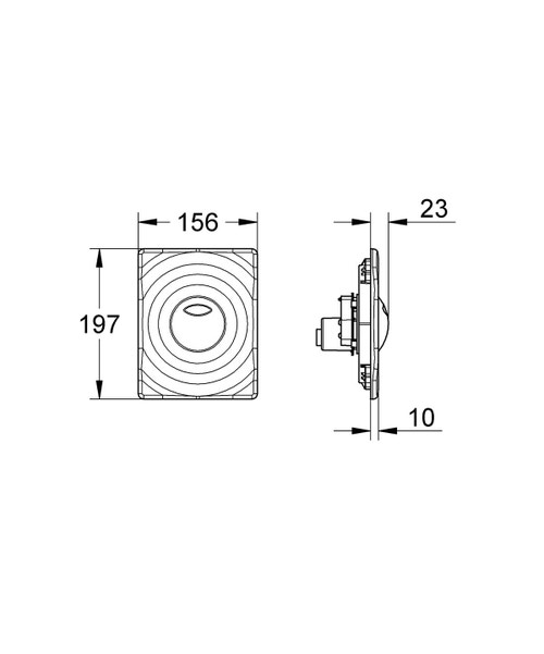 Immagine di Grohe Surf Piastra Di Azionamento Wc Bianco 38861SH0