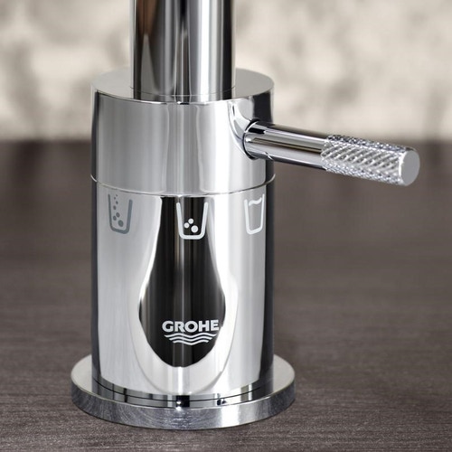 Immagine di Grohe Blue Professional Mono Rubinetto per lavello bocca "C" acqua Fredda & Gasata Cromo 31302001