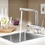 Immagine di Grohe Blue Professional Rubinetto per lavello bocca "L" acqua Fredda & Gasata Cromo 31347002
