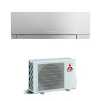 Immagine di Mitsubishi MSZ-EF Kirigamine ZEN Climatizzatore monosplit inverter, Argento | unità esterna 4.2 kW unità interna 15000 BTU MUZ-EF42VE-MSZ-EF42VE3S