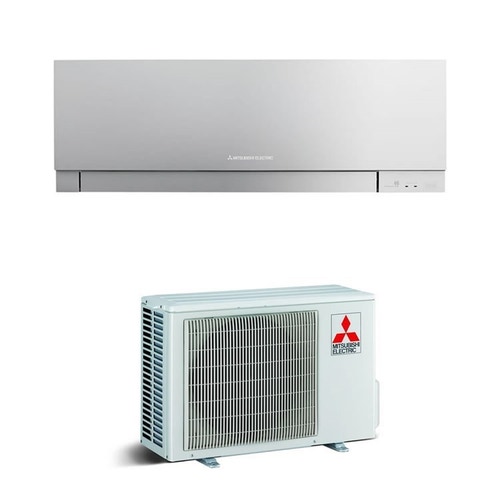 Immagine di Mitsubishi MSZ-EF Kirigamine ZEN Climatizzatore monosplit inverter, Argento | unità esterna 4.2 kW unità interna 15000 BTU MUZ-EF42VE-MSZ-EF42VE3S