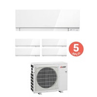 Immagine di Mitsubishi MSZ-EF Climatizzatore penta split inverter Bianco | unità esterna 10,2 kW unità interne 9000+9000+9000+9000+12000 BTU MXZ-5E102VA+4xEF25VE3W+EF35VE3W 