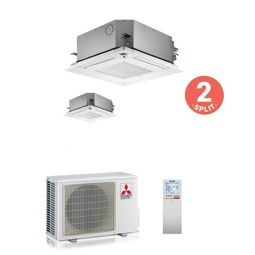 Immagine di Mitsubishi SLZ-KF Climatizzatore dual split MXZ-2D33VA+2xSLZ-KF25VA2-SLP-2FALM 9+9 BTU