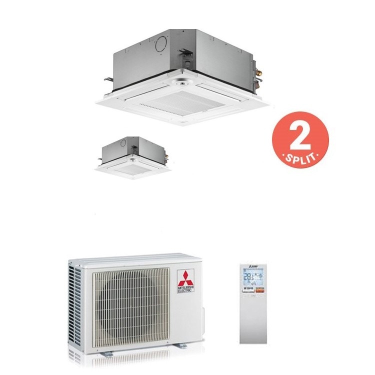Immagine di Mitsubishi SLZ-KF Climatizzatore dual split MXZ-2D53VA2+2xSLZ-KF35VA2-SLP-2FALM 12+12 BTU
