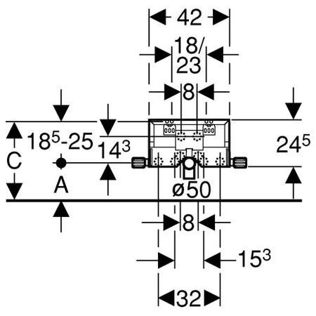 Immagine di Geberit Combifix per bidet sospeso 457.600.00.1