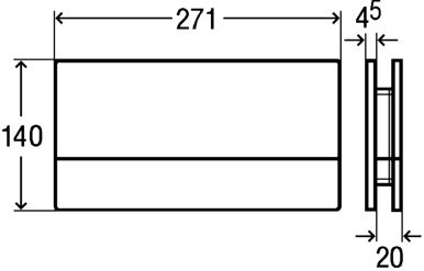 Immagine di Viega Visign for More 101 Placca di comando Wc Vetro trasparente/verde menta 630843