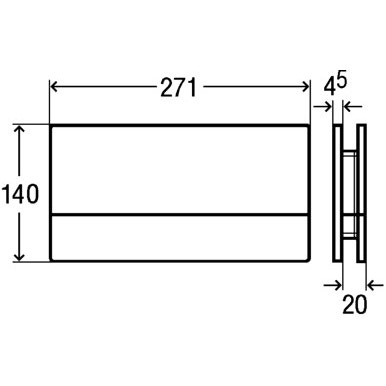 Immagine di Viega Visign for More 101 Placca di comando Wc Vetro trasparente/verde menta 630843