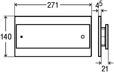 Immagine di Viega Visign for More 102 Placca di comando Wc Acciaio inox 597528