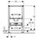 Immagine di Geberit Duofix 90 per bidet sospeso, altezza parziale 82 cm 111.537.00.1