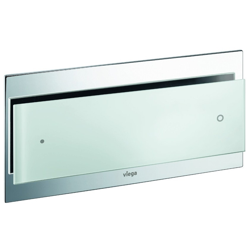 Immagine di Viega Visign for More 102 Placca di comando Wc Vetro trasparente/grigio chiaro 597559