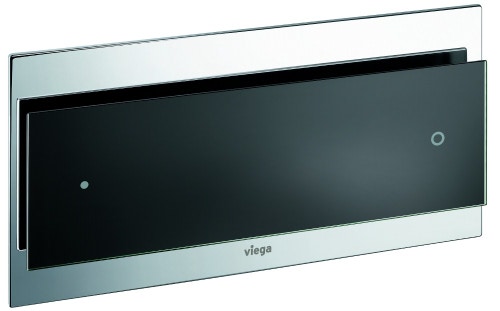 Immagine di Viega Visign for More 102 Placca di comando Wc Vetro parsol/nero 597047