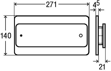 Immagine di Viega Visign for More 103 Placca di comando Wc Vetro trasparente/verde menta 630874