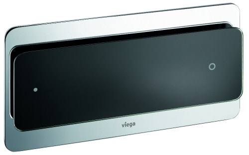 Immagine di Viega Visign for More 103 Placca di comando Wc Vetro parsol/nero 605858