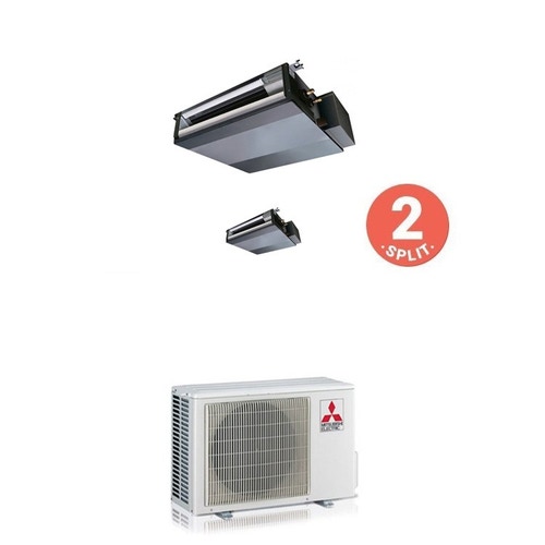Immagine di Mitsubishi SEZ-KD Climatizzatore dual split MXZ-2D53VA2+SEZ-KD25VAL+SEZ-KD35VAL 9+12 BTU