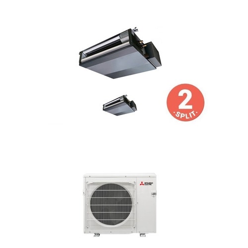 Immagine di Mitsubishi SEZ-KD Climatizzatore dual split MXZ-2E53VAHZ+2xSEZ-KD25VAL 9+9 BTU