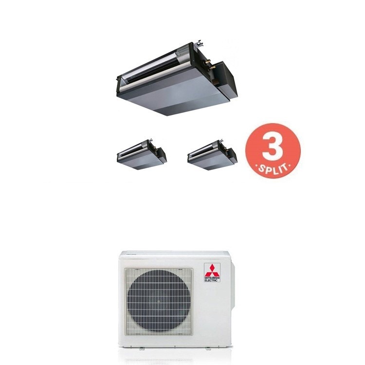 Immagine di Mitsubishi SEZ-KD Climatizzatore trial split MXZ-3E54VA2+SEZ-KD25VAL+2xSEZ-KD35VAL 9+12+12 BTU