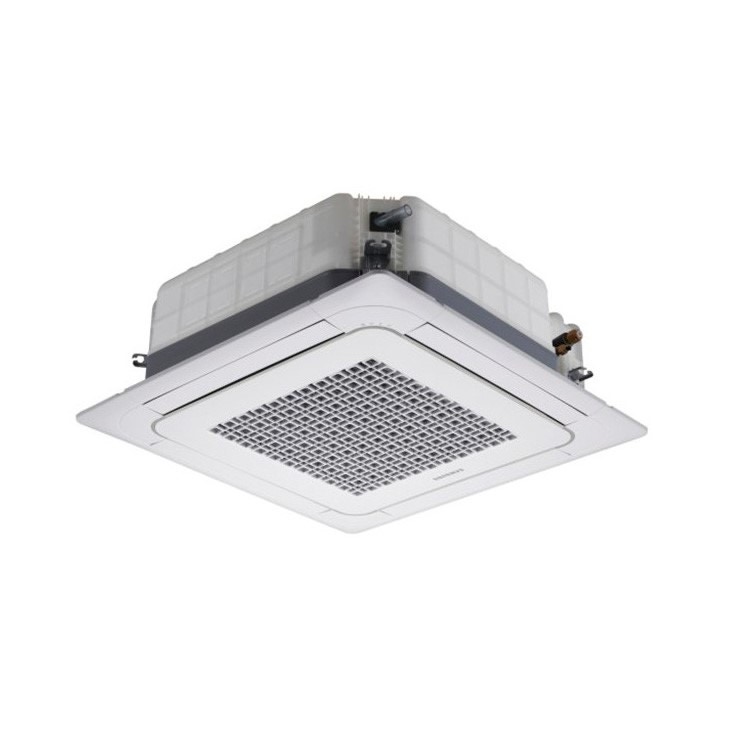 Immagine di Samsung Cassetta 4 VIE MINI unità interna multi/monosplit 7000 BTU con pannello e comando a filo AJN020NDEHA/EU-PC4SUSMC-MWR-WH00