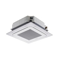 Immagine di Samsung Cassetta 4 VIE MINI unità interna multi/monosplit 9000 BTU con pannello e comando a filo AJN026NDEHA/EU-PC4SUSMC-MWR-WH00