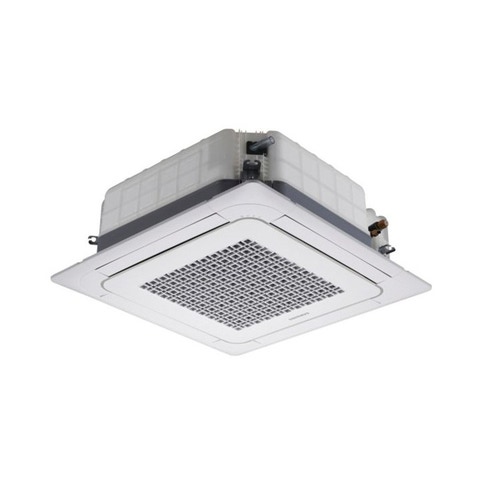 Immagine di Samsung Cassetta 4 VIE MINI unità interna multi/monosplit 9000 BTU con pannello e comando a filo AJN026NDEHA/EU-PC4SUSMC-MWR-WH00