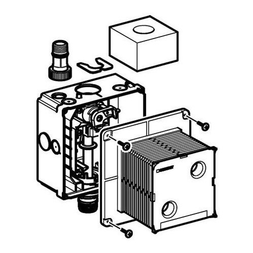 Immagine di Geberit Kit universale per il montaggio ad incasso dei dispositivi di risciacquo per orinatoi 116.001.00.1