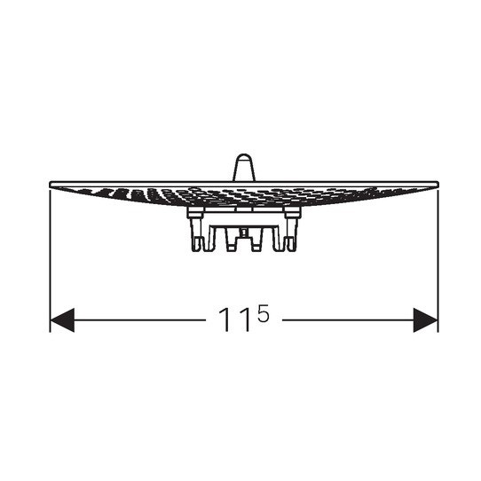 Immagine di Geberit griglia di scarico per orinatoi preda, selva e tamina finitura bianco 116.059.00.1