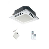 Immagine di Mitsubishi PLA-EA unità interna multisplit 12000 BTU con griglia bianca e telecomando a infrarossi PLA-RP35EA-PLP-6EA-PAR-FL32MA-E